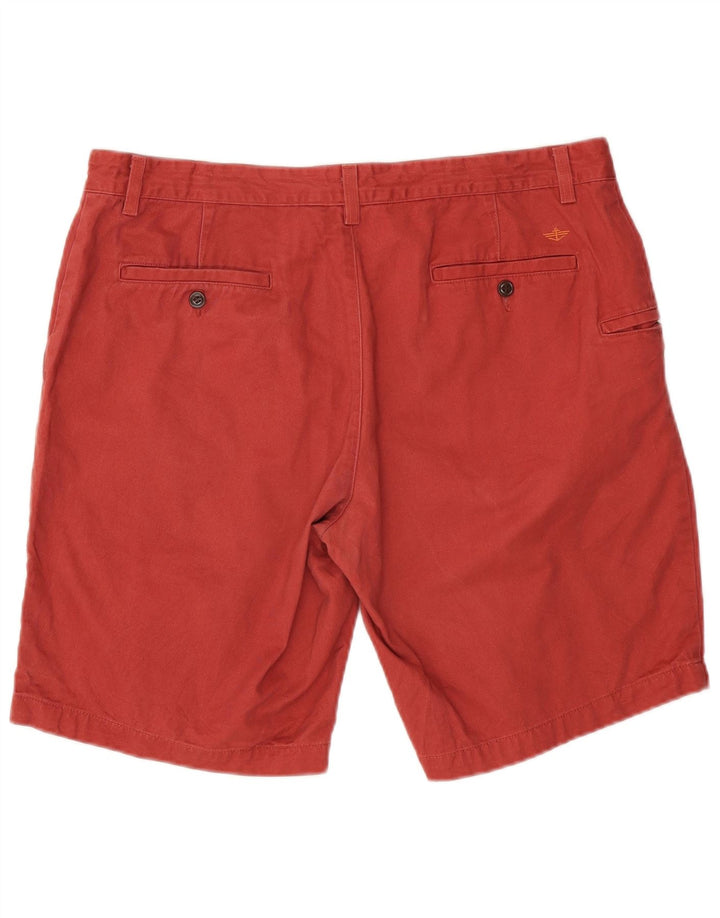 DOCKERS Mens Cargo Shorts W38 XL Red Cotton