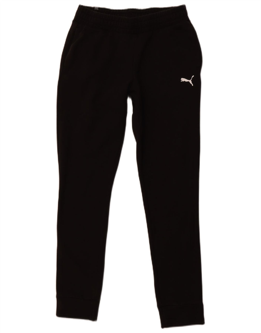 PUMA Mens Tracksuit Trousers Small  Black Cotton