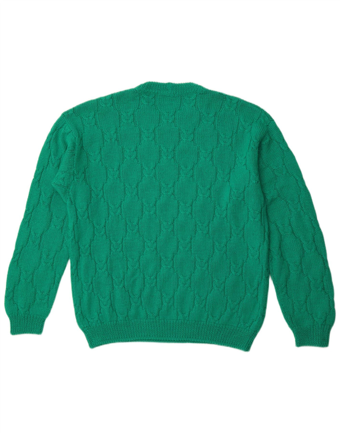 VINTAGE Mens Crew Neck Jumper Sweater XL Green
