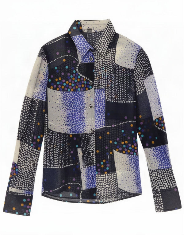 Vintage Womens Shirt Blouse IT 44 Medium Multicoloured Patchwork