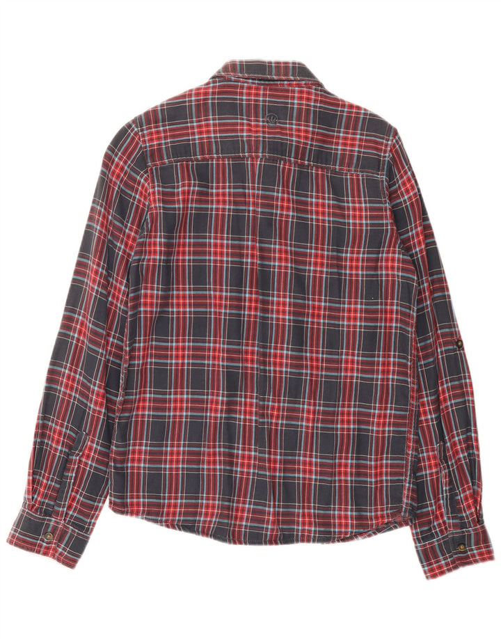 FAT FACE Boys Flannel Shirt 12-13 Years Red Plaid