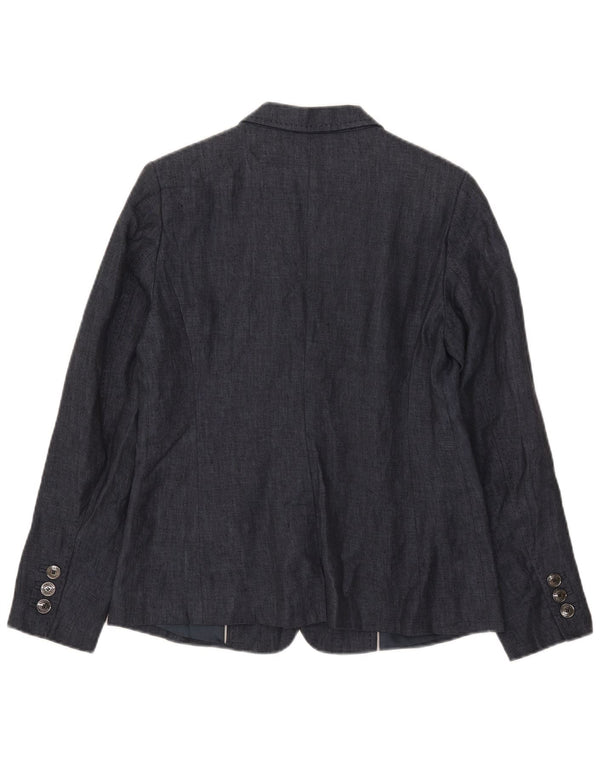 Marks & Spencer Womens Autograph Blazer Jacket UK 12 Medium Navy Blue