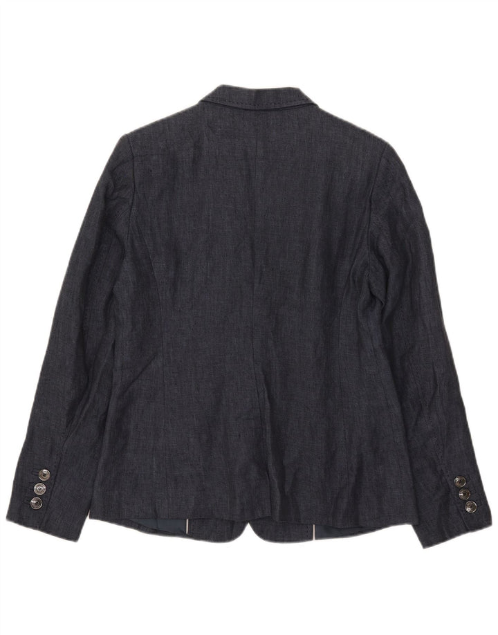 Marks & Spencer Womens Autograph Blazer Jacket UK 12 Medium Navy Blue