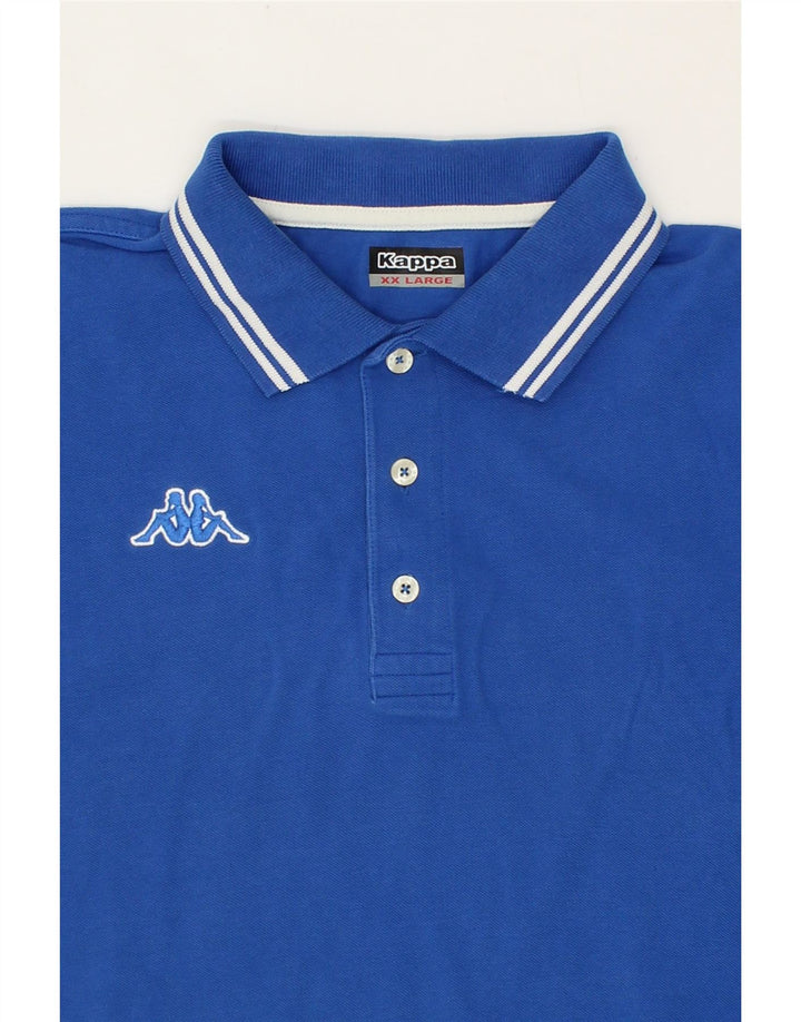 KAPPA Mens Polo Shirt 2XL Blue Vintage Kappa and Second-Hand Kappa from Messina Hembry 