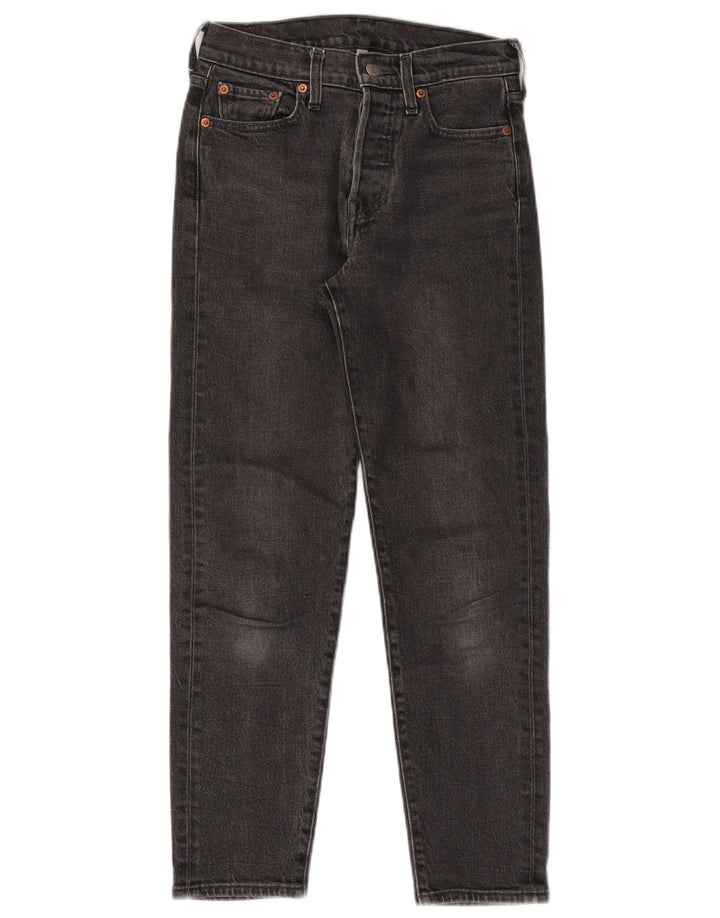 Levi's Womens Tapered Jeans W26 L26 Black Cotton