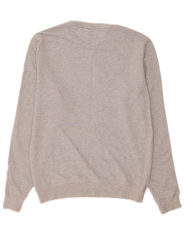 Tommy Hilfiger Mens Graphic Sweatshirt Jumper Medium Grey Colourblock