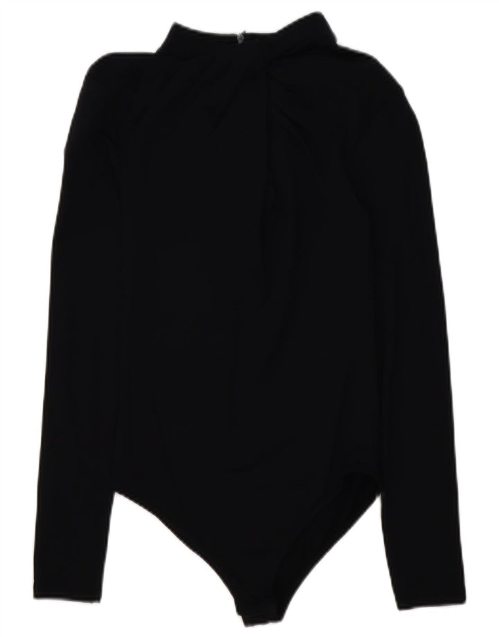 ZARA Womens Bodysuit UK 10 Small Black