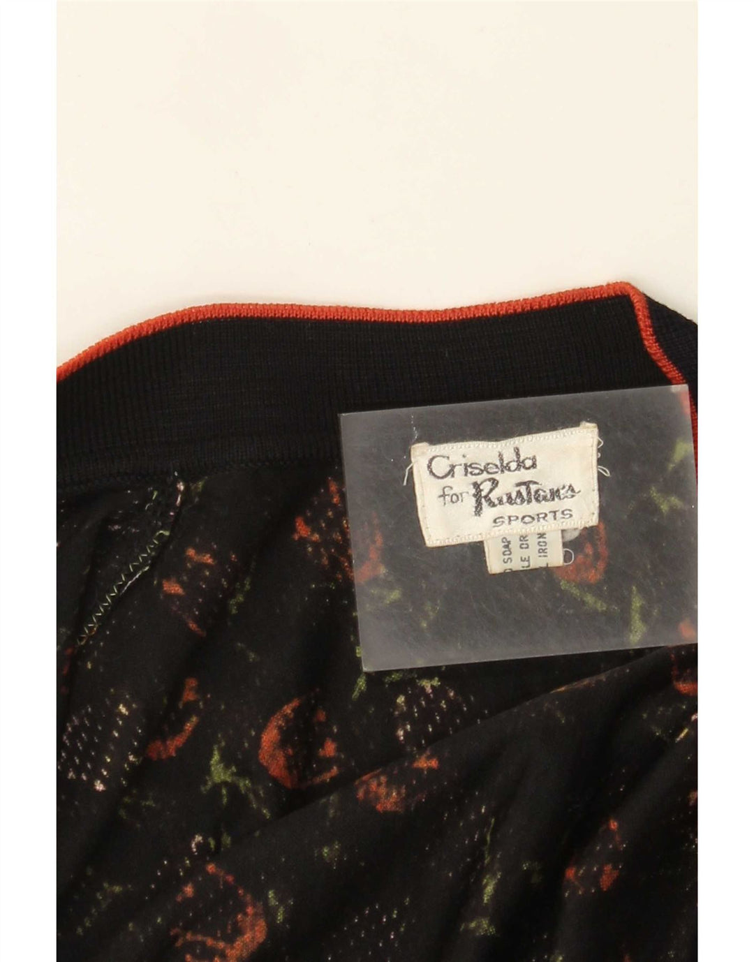 Vintage Womens 2 Piece Set UK 14 Medium Black Floral