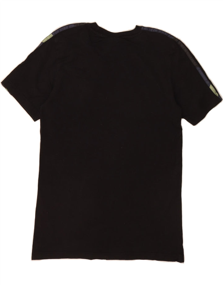 ADIDAS Mens Graphic T-Shirt Top Small Black Vintage Adidas and Second-Hand Adidas from Messina Hembry 