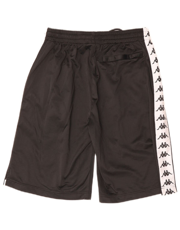 Kappa Mens Graphic Sport Shorts Medium  Black Colourblock Polyester
