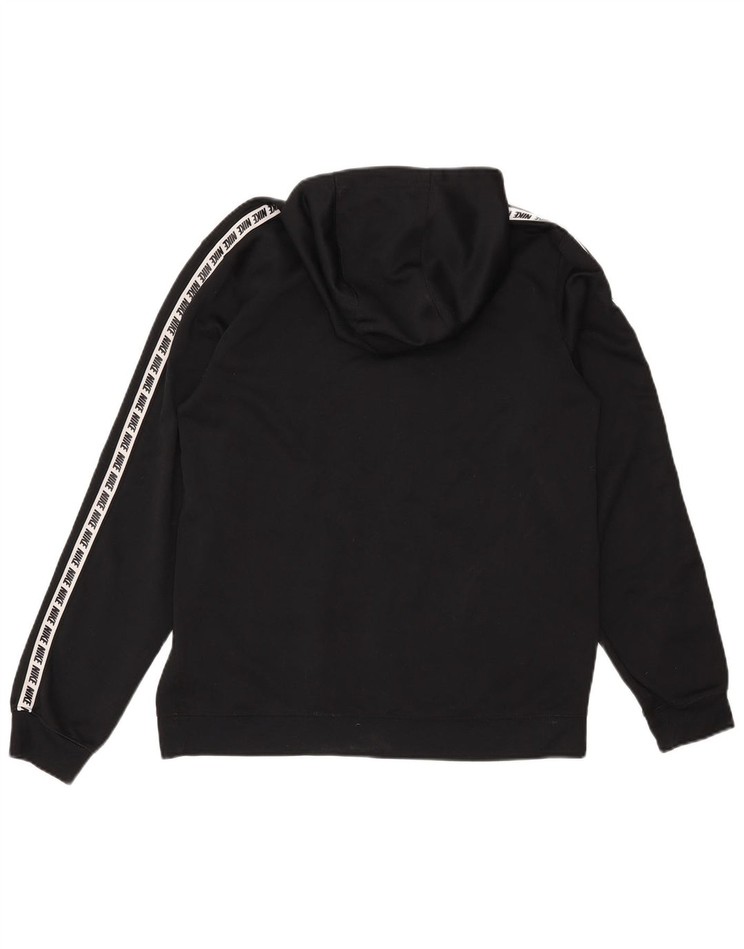 Nike Mens Graphic Hoodie Jumper Medium Black Polyester
