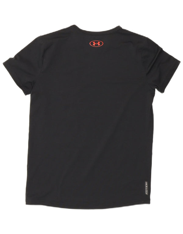 Under Armour Boys Graphic T-Shirt Top 9-10 Years Medium Black Sports