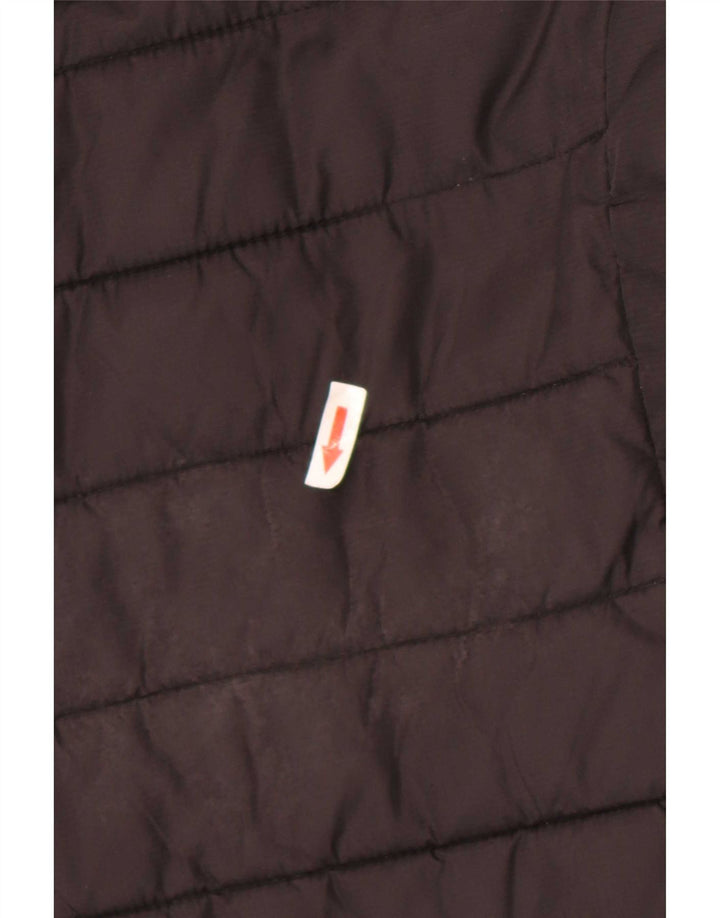 Ellesse Womens Hooded Reversible Padded Jacket UK 10 Small Grey Nylon