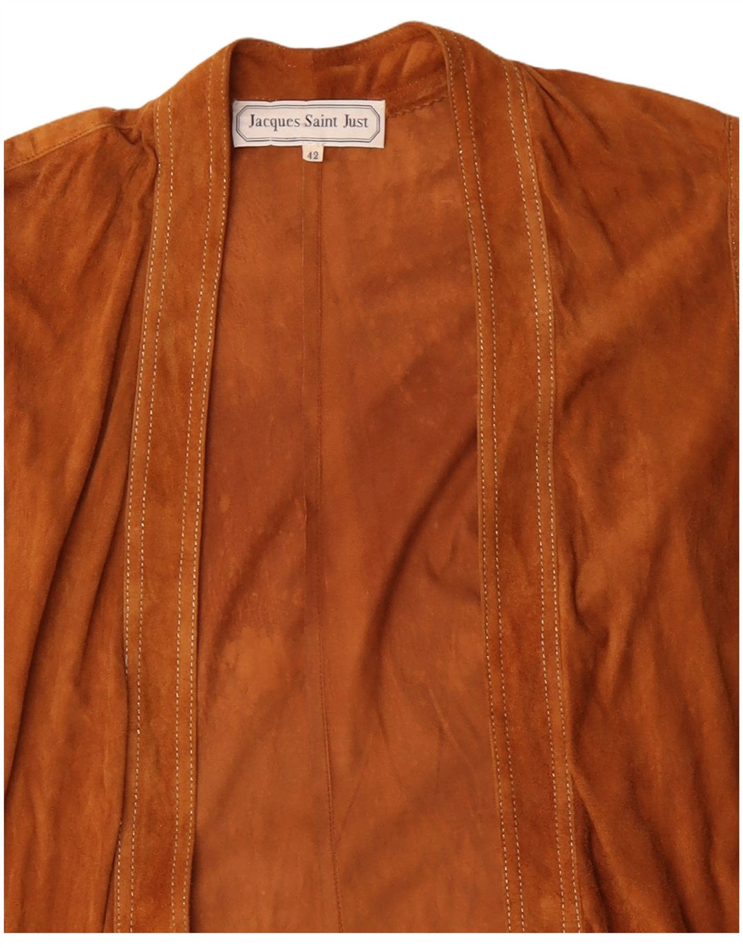 JACQUES SAINT JUST Womens Longline Cardigan Top EU 42 Large Beige