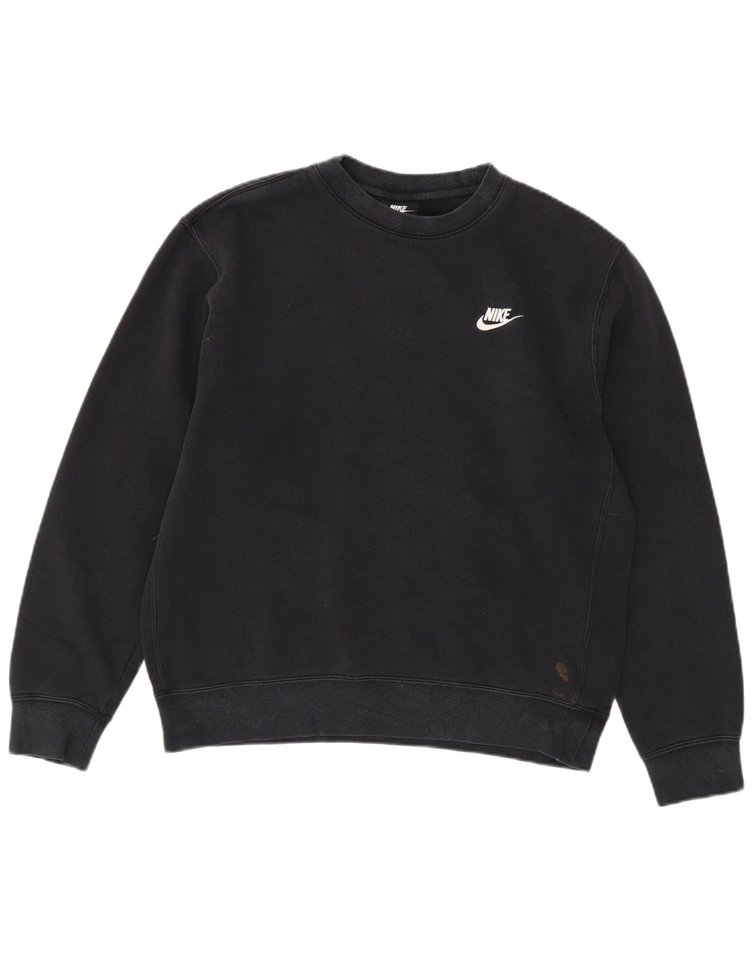 NIKE Mens Sweatshirt Jumper Medium Black Cotton