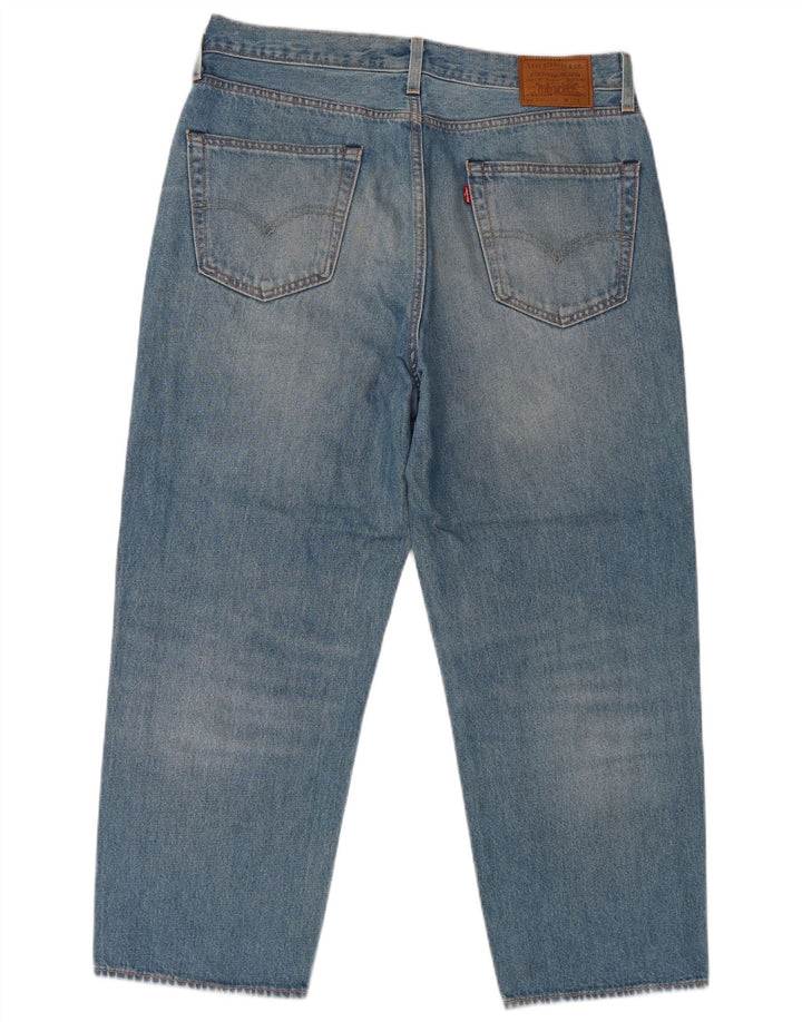 Levi's Mens Cropped Loose Jeans W32 L26  Blue Cotton