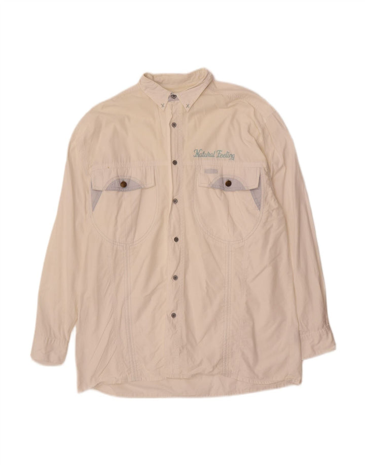 VINTAGE Mens Shirt Size 39/40 15 Medium White Cotton