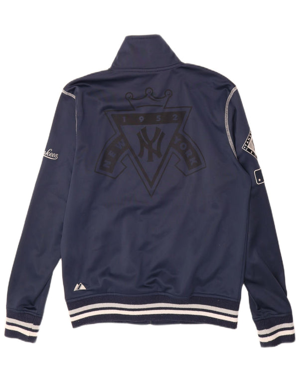 MAJESTIC Mens New York Yankees Tracksuit Top Jacket Small Navy Blue