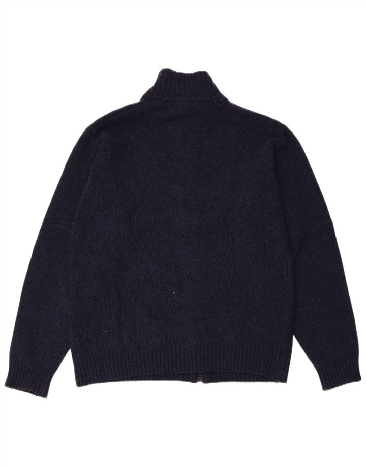 NORTH SAILS Mens Cardigan Sweater Small Navy Blue Wool