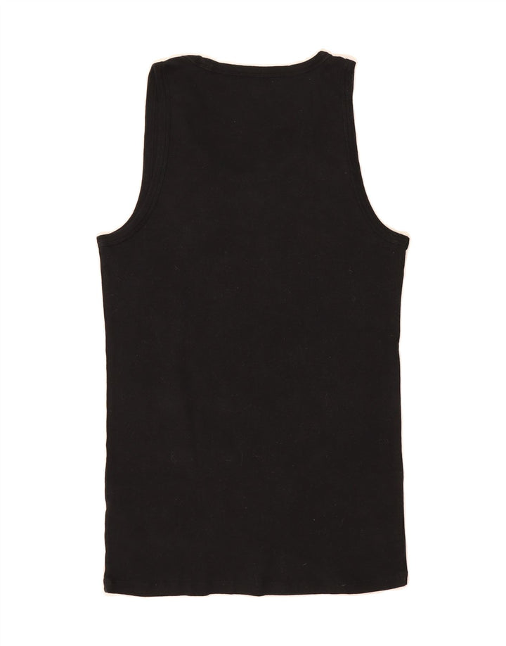 PUMA Womens Vest Top UK 14 Large Black Cotton Vintage Puma and Second-Hand Puma from Messina Hembry 