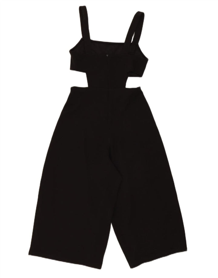 Zara Womens Sleeveless Jumpsuit UK 12 Medium Black