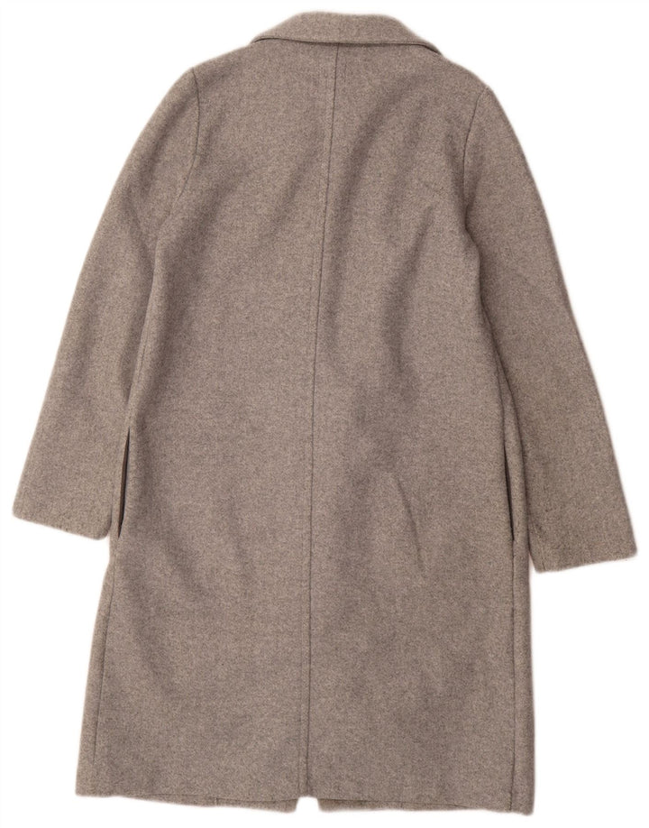 Zara Womens Open Overcoat UK 10 Small Grey Polyester