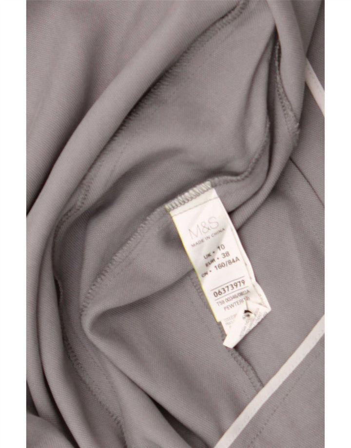 Marks & Spencer Womens Open Blazer Jacket UK 10 Small Grey Lyocell