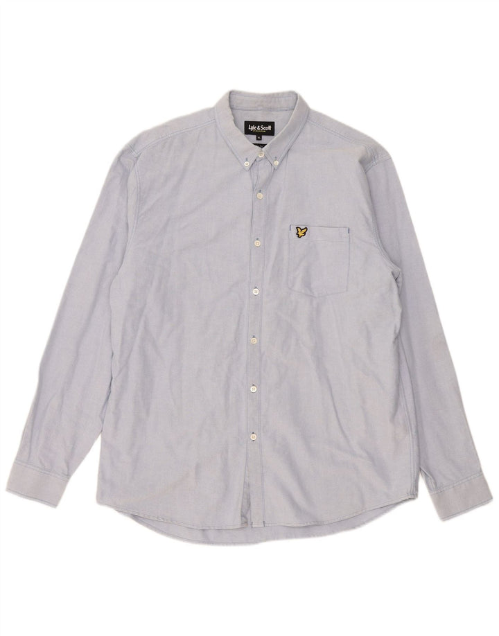 Lyle & Scott Mens Slim Fit Shirt XL Blue