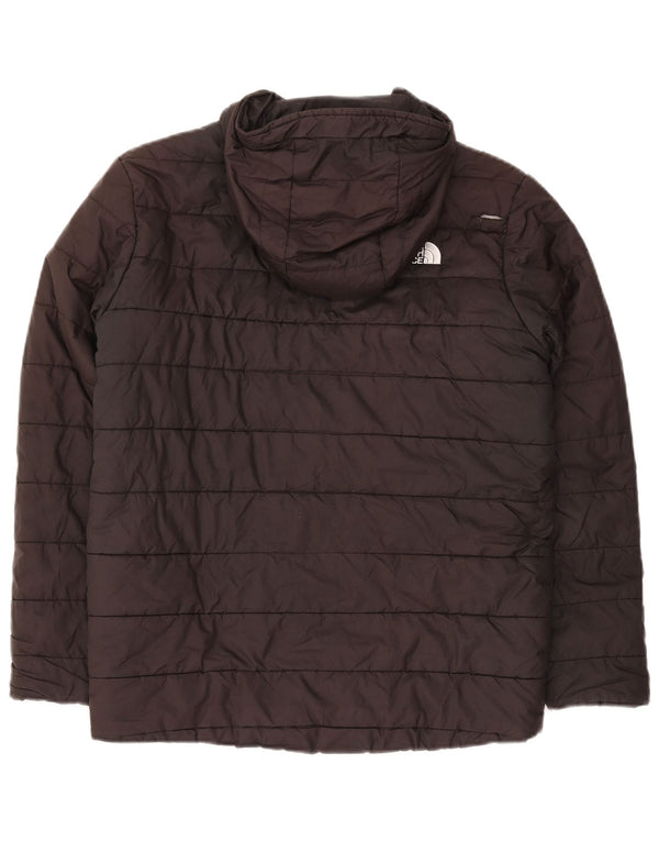 THE NORTH FACE Boys Hooded Padded Jacket 11-12 Years Black