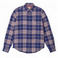 Ben Sherman Mens Shirt Large Navy Blue Check Cotton