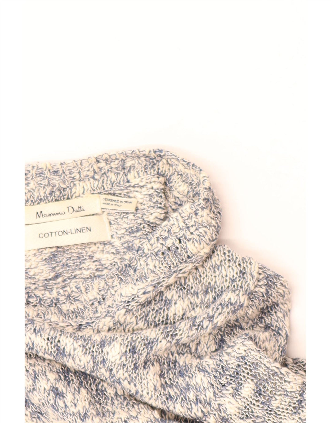 MASSIMO DUTTI Womens Cardigan Sweater UK 12 Medium Grey Flecked Cotton