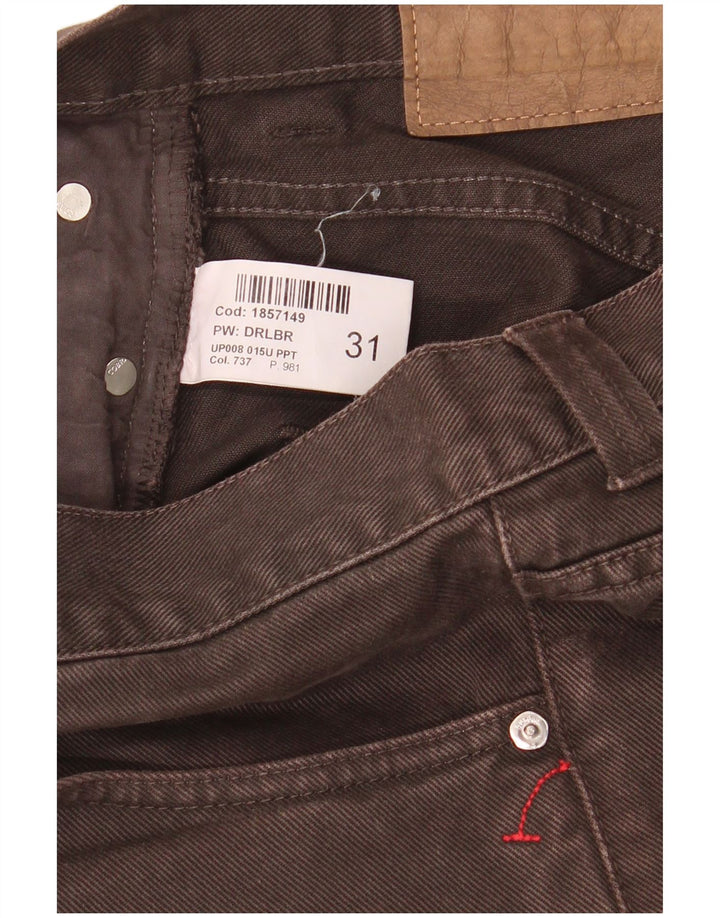 Dondup Mens Slim Jeans W31 L34 Brown Cotton