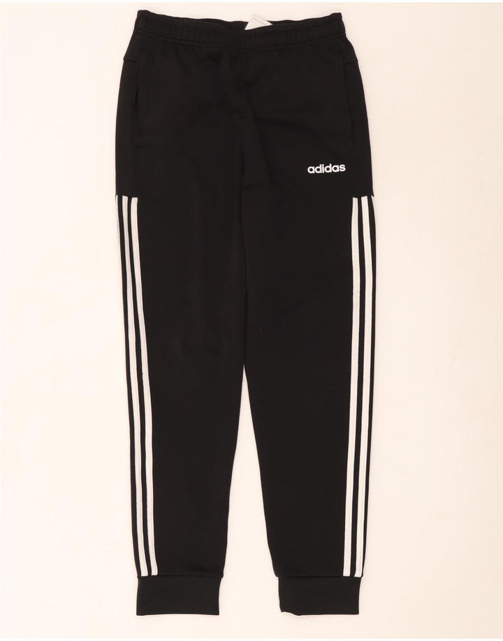 Adidas Mens Tracksuit Trousers Joggers Small Black Polyester