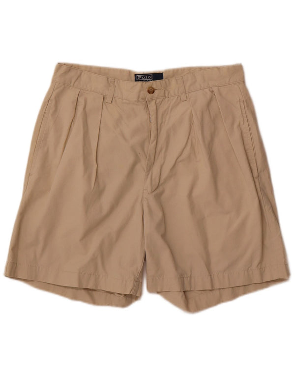 Polo Ralph Lauren Mens Pegged Chino Shorts W32 Medium Beige Cotton