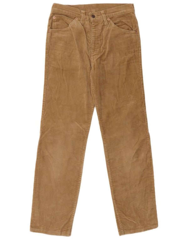 LEVI'S Mens 630 Straight Corduroy Trousers W31 L29 Beige Cotton