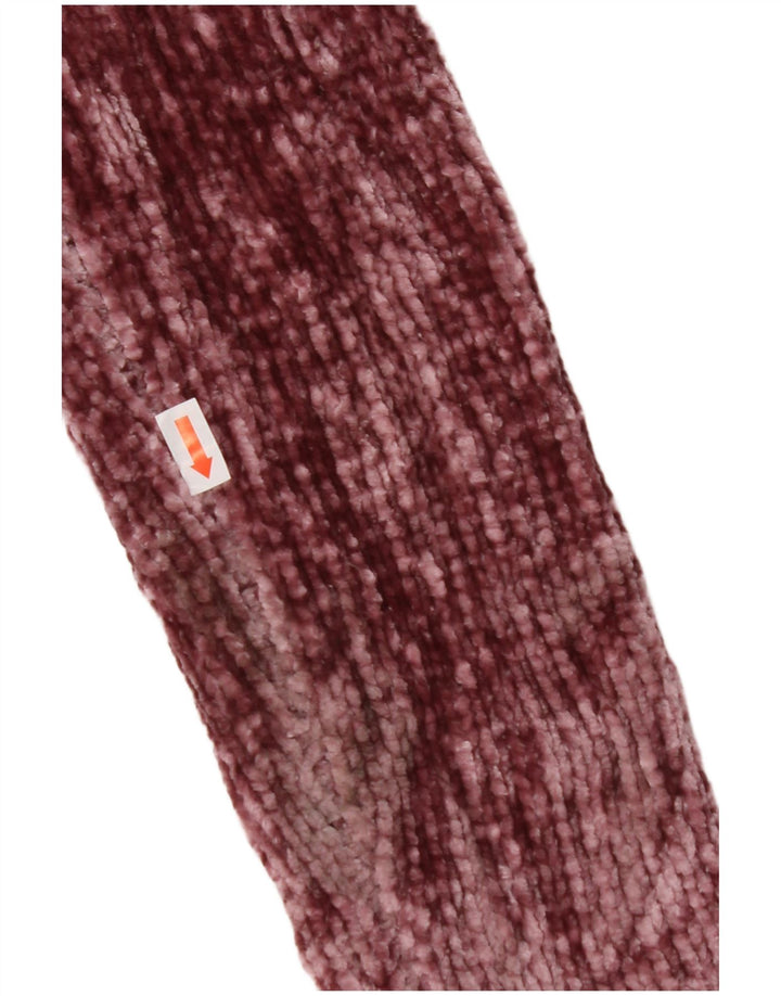 ORVIS Womens V-Neck Jumper Sweater UK 14 Medium Maroon Polyester