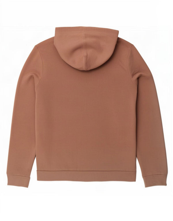 Guess Womens Graphic Oversized Hoodie Jumper UK 14 Medium Beige Colourblock