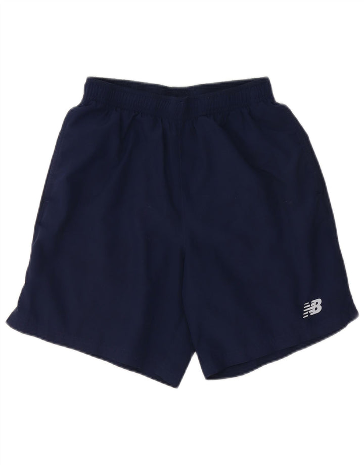 New Balance Mens Sport Shorts Small  Navy Blue Polyester