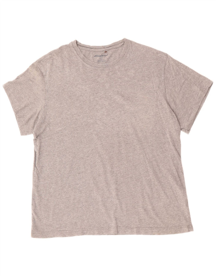EDDIE BAUER Mens T-Shirt Top Large Grey Cotton