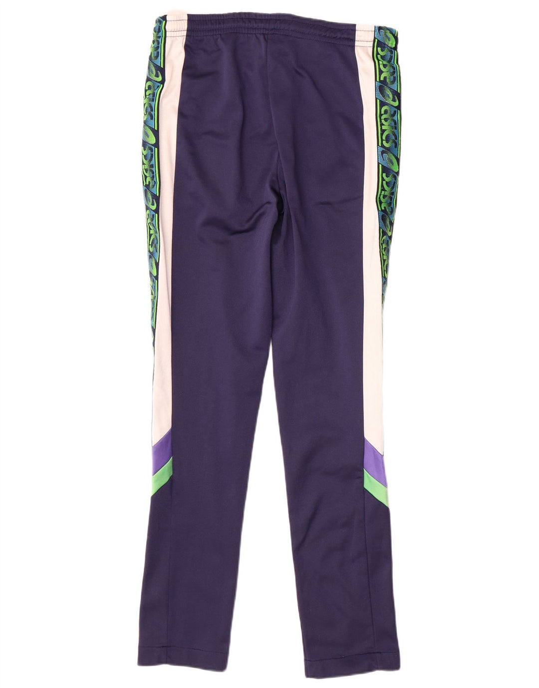 Asics Womens Full Tracksuit IT 46 Large Navy Blue Colourblock Polyamide