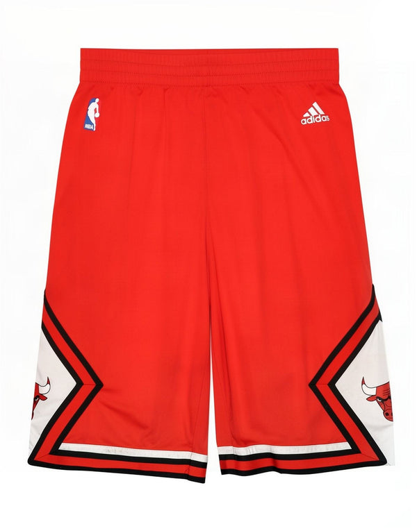 Adidas Boys Chicago Bulls Graphic Sport Shorts 13-14 Years Red Colourblock