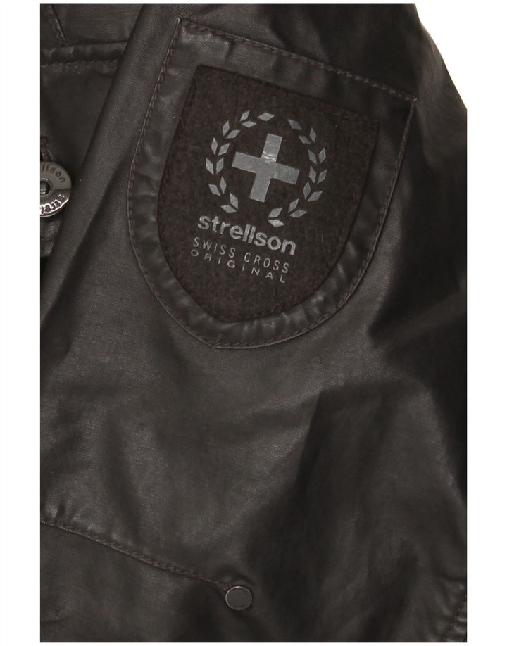 Strellson Mens Hooded Military Jacket UK 42 XL Black