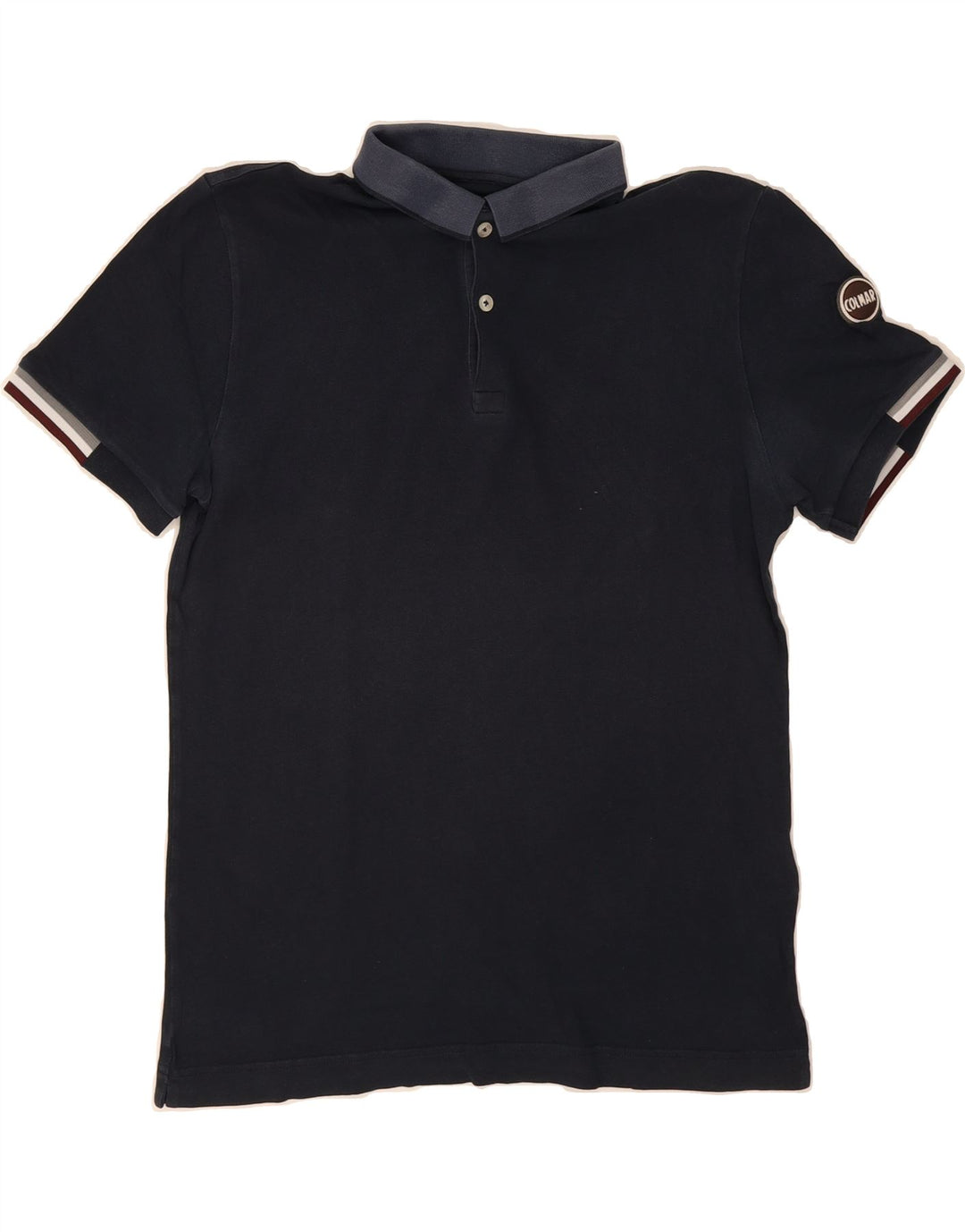 COLMAR Mens Polo Shirt Large Navy Blue Cotton Vintage Colmar and Second-Hand Colmar from Messina Hembry 