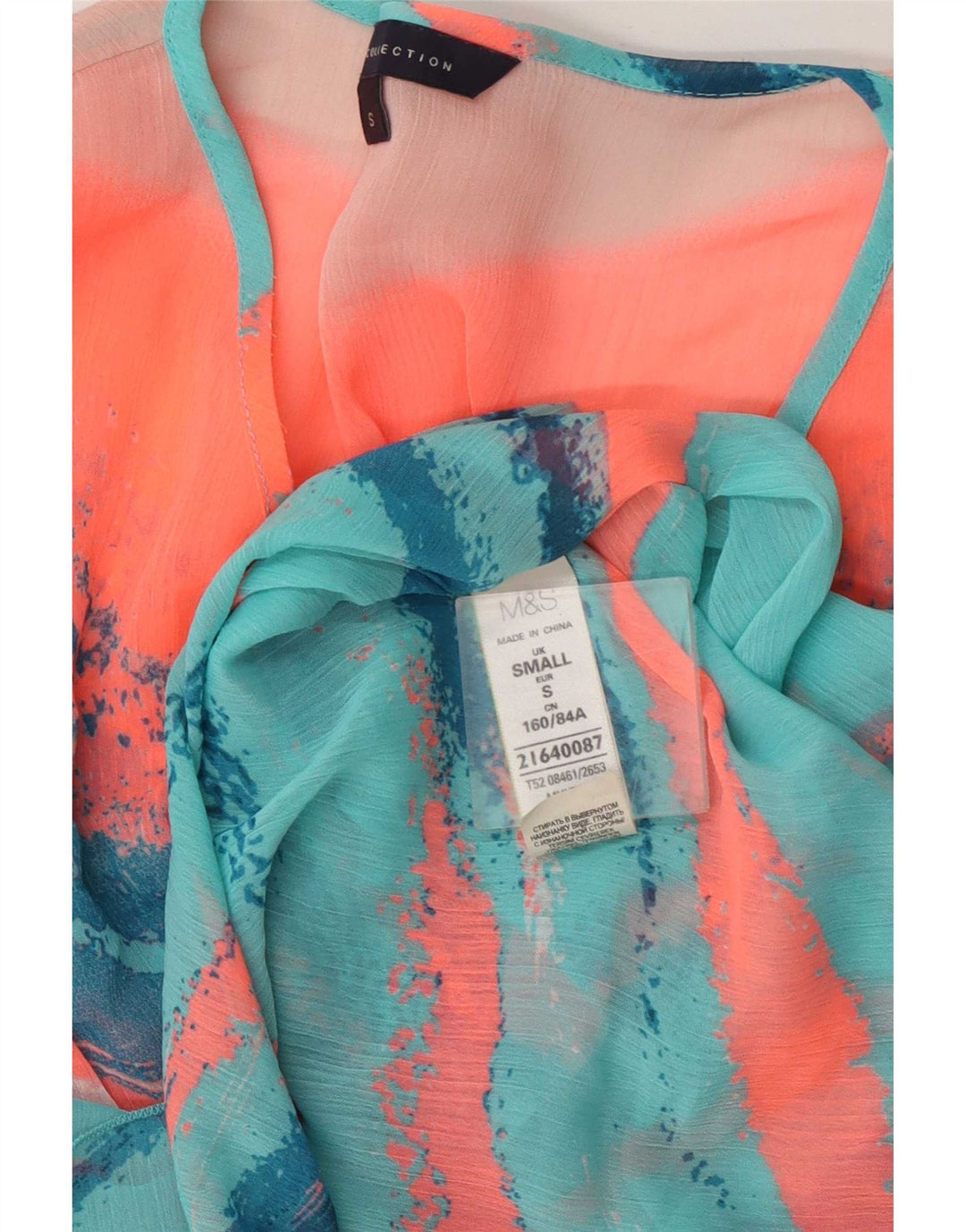Marks & Spencer Womens See Through Kaftan Dress UK 10 Small Multicoloured