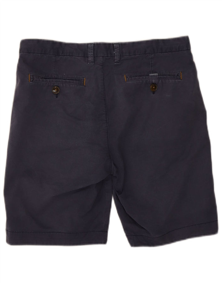 Ted Baker Mens Chino Shorts W32 Medium Navy Blue Cotton