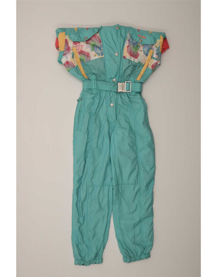 Ellesse Womens Ski Jumpsuit IT 44 Medium Blue Colourblock Polyamide