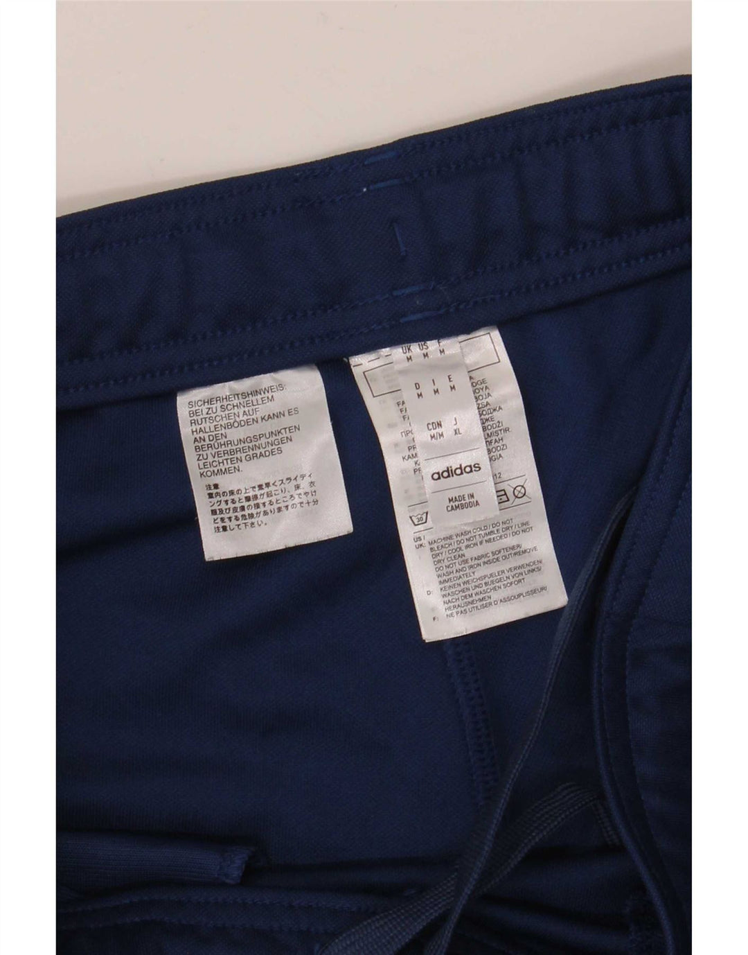 Adidas Mens Aeroready Tracksuit Trousers Medium Navy Blue Polyester