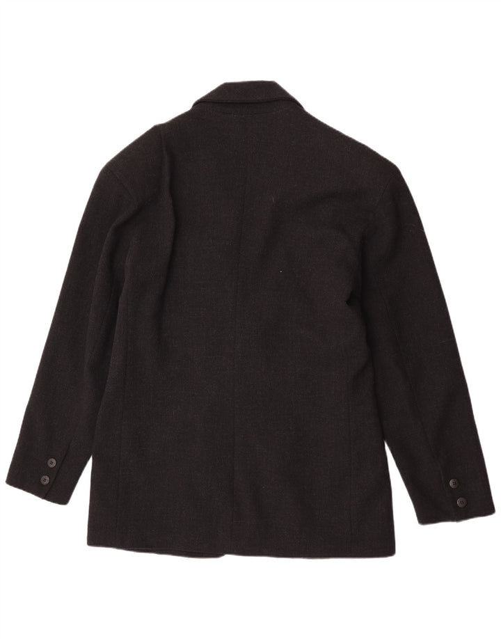 Calugi E Giannelli Womens 2 Button Blazer Jacket IT 50 XL Black Virgin Wool