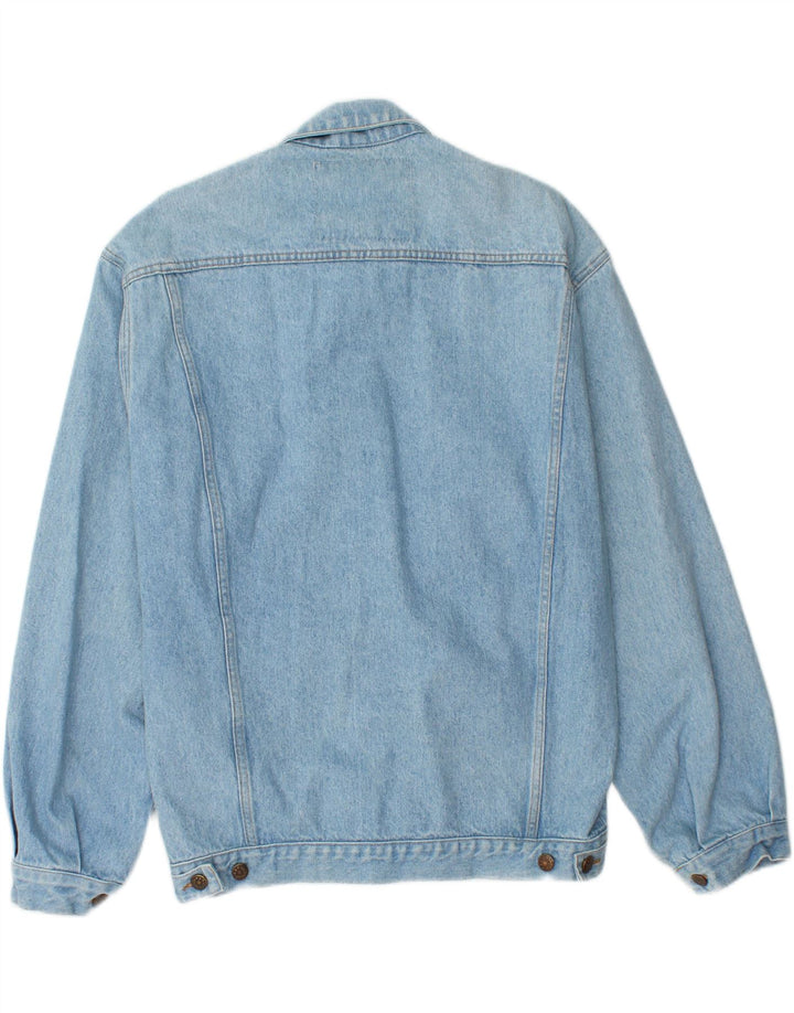BLUE SIDE Mens Denim Jacket UK 36 Small Blue Cotton