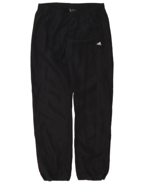 Adidas Womens Tracksuit Trousers Joggers UK 12 Medium Black Polyester